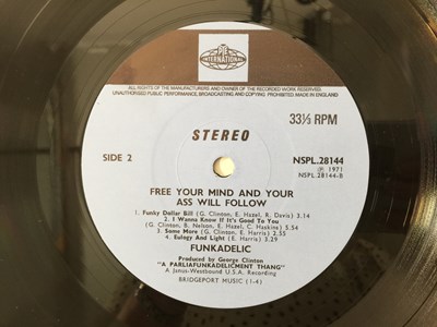 Lot 469 - FUNKADELIC - FREE YOUR MIND AND YOUR ASS WILL FOLLOW LP (ORIGINAL UK COPY - PYE INTERNATIONAL NSPL 28144)