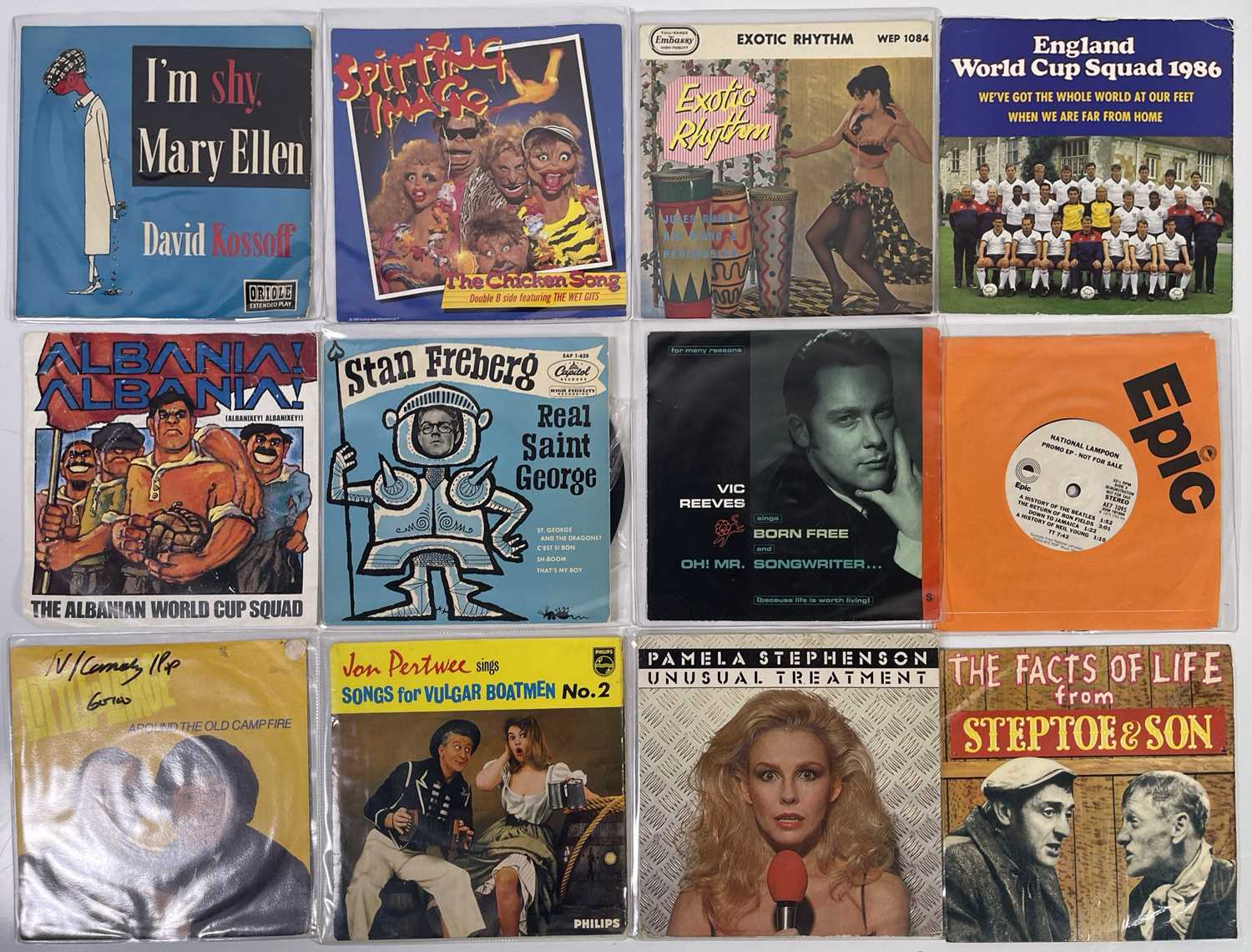 Lot 454 - DANNY'S SINGLES - TV / COMEDY / POP.