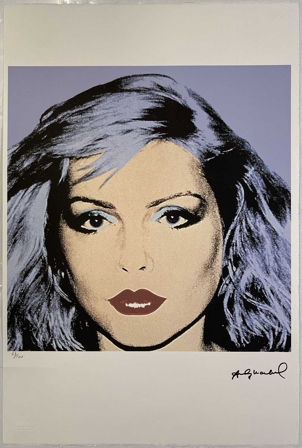 Lot 376 - DEBBIE HARRY / BLONDIE - ORIGINAL ANDY WARHOL GEORGES ISRAEL LIMITED EDITION PRINT