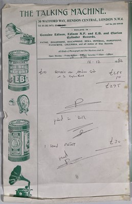 Lot 14 - EDISON GEM WAX CYLINDER PLAYING PHONOGRAPH.