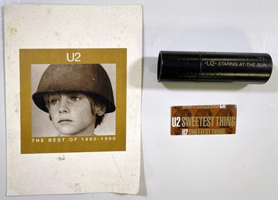 Lot 64 - U2 - PROMOTIONAL ITEMS INC 'STARING AT THE SUN' KALEIDOSCOPE.