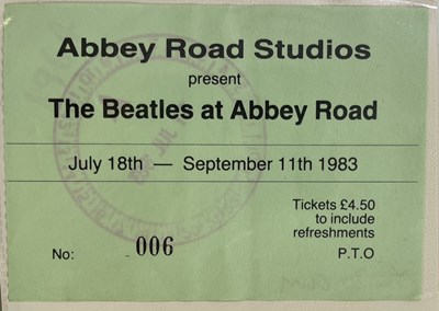 Lot 417 - BEATLES INTEREST - ABBEY ROAD 1983 EXHBITION PHOTOS.