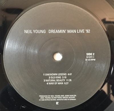 Lot 177 - NEIL YOUNG - DREAMIN' MAN LIVE '92 LP (ORIGINAL 2009 RELEASE - REPRISE 9362-49700-3)