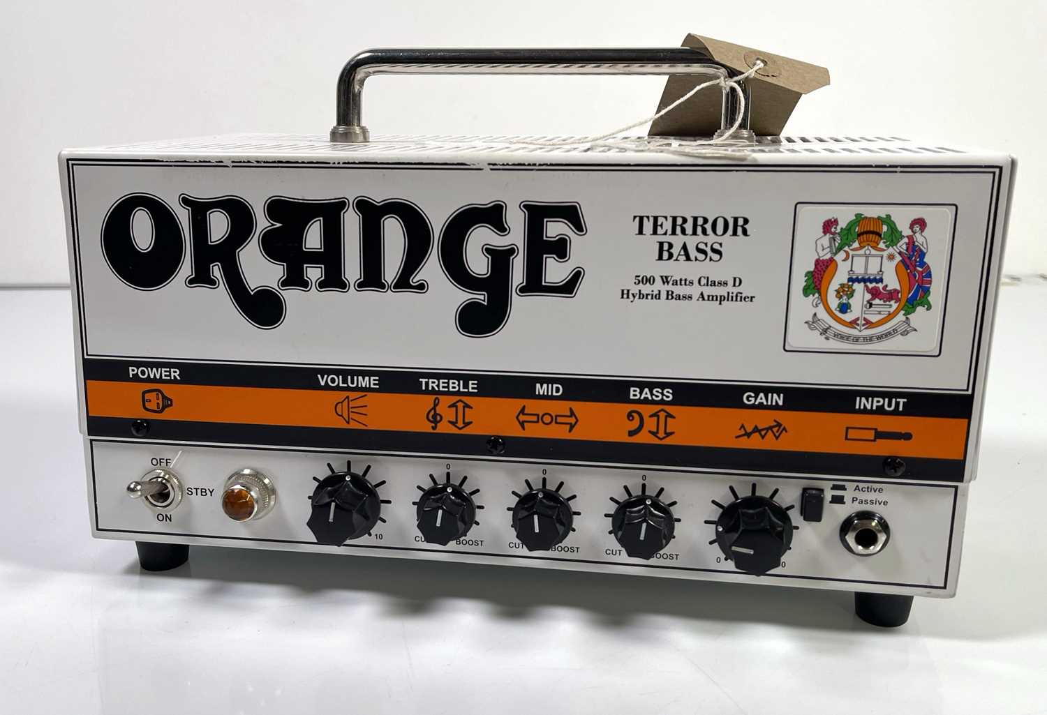 Lot 19 - ORANGE TERROR HYBRID BASS AMP HEAD.