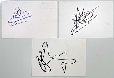 Lot 321 - DEPECHE MODE - SIGNED CARDS.