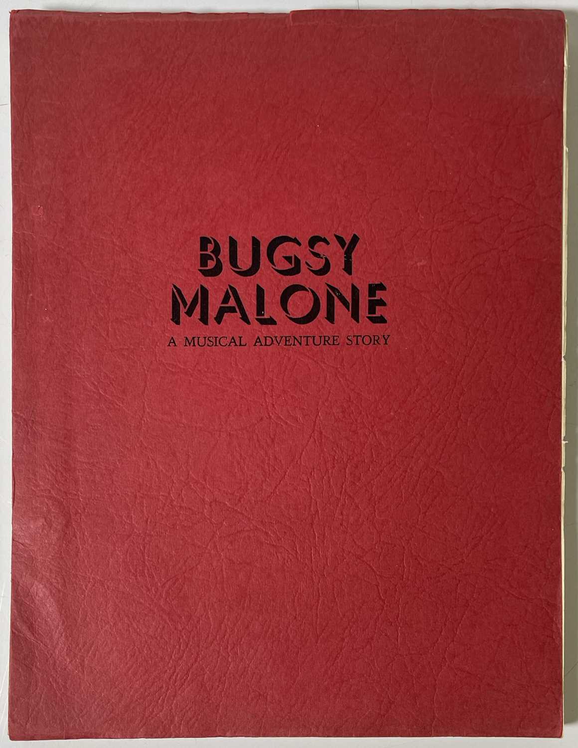 Lot 231 - BUGSY MALONE (1976) - ORIGINAL FINAL DRAFT