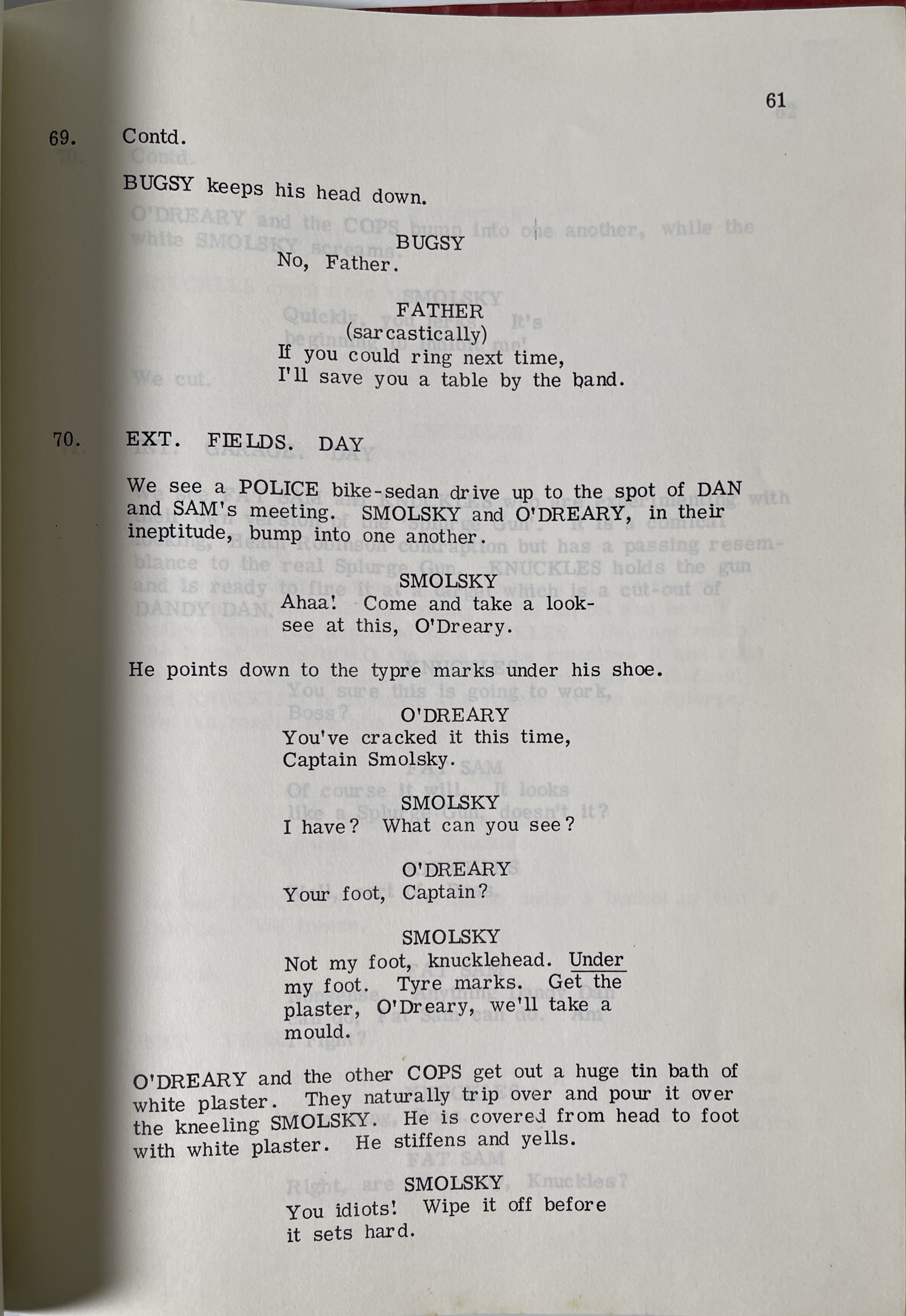 Lot 231 - BUGSY MALONE (1976) - ORIGINAL FINAL DRAFT