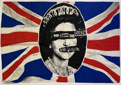 Lot 372 - THE SEX PISTOLS - ORIGINAL GOD SAVE THE QUEEN FLAG