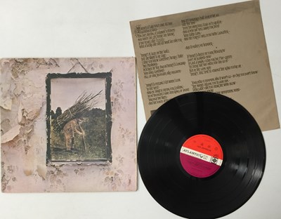 Lot 659 - LED ZEPPELIN - IV LP (UK PLUM/ RED - INVERTED FEATHER - 2401012)