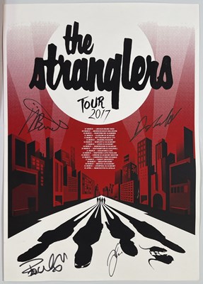 Lot 559 - THE STRANGLERS - SIGNED TOUR POSTER.