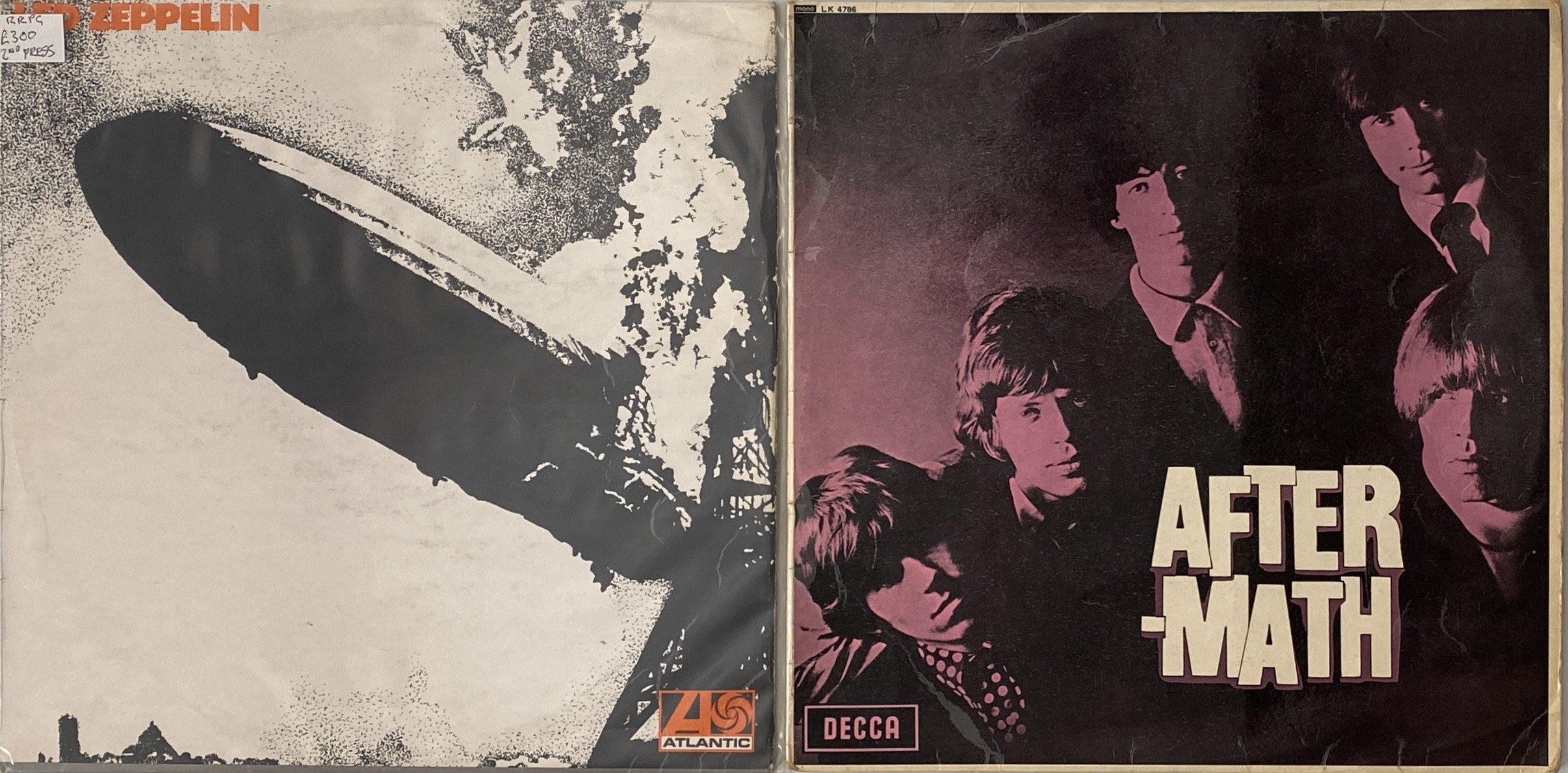 Led Zeppelin Rarities Lot 733 - ROLLING STONES / LED ZEPPELIN - LP RARITIES