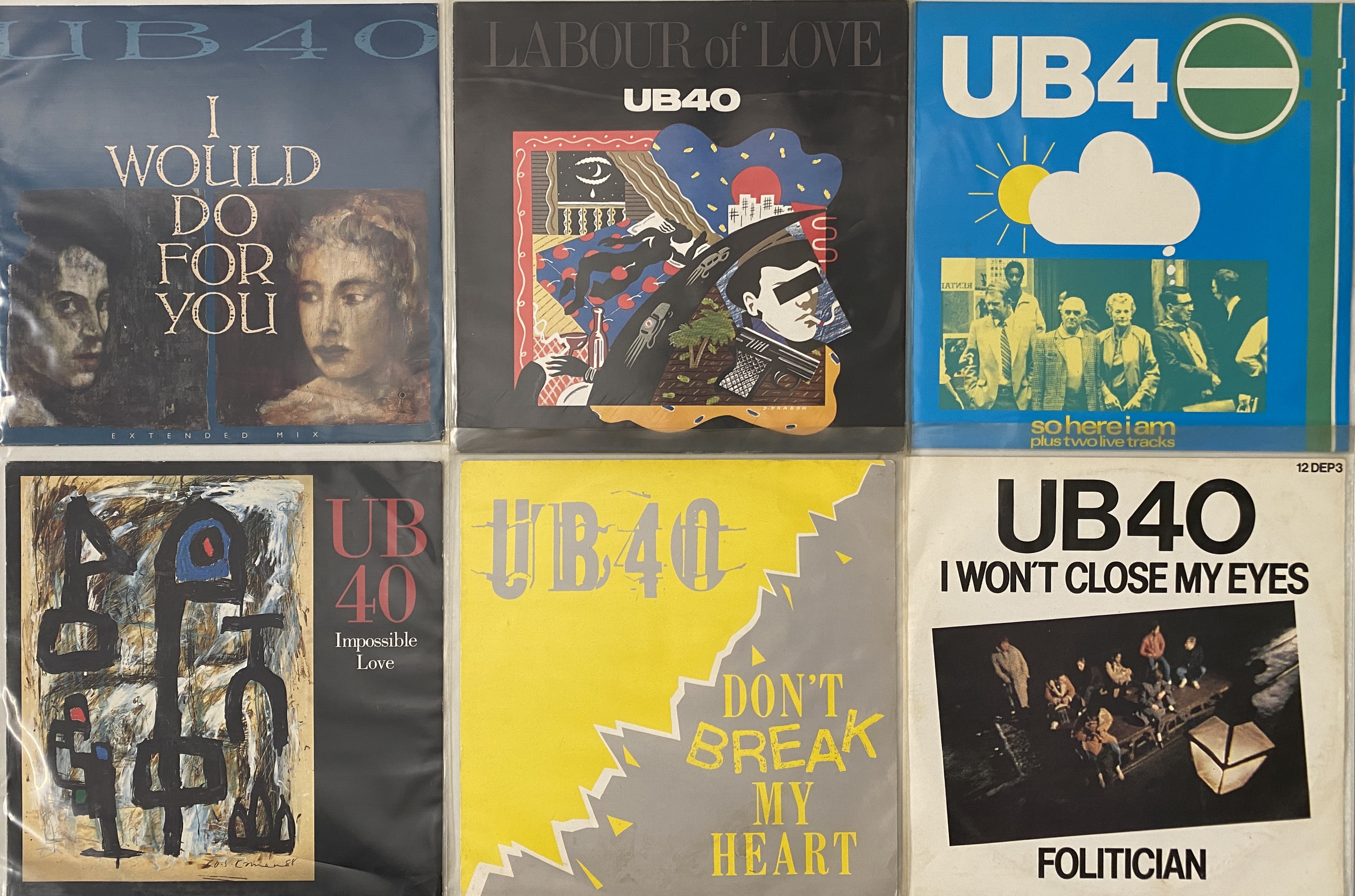 Lot 737 UB40 LP 12 COLLECTION Lot 737 UB40 LP 12 COLLECTION
