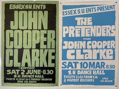 Lot 237 - PRETENDERS / JOHN COOPER CLARKE - ORIGINAL 1979 GIG POSTERS.