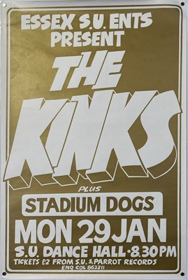 Lot 238 - THE KINKS - ORIGINAL CONCERT POSTER.