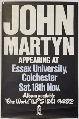 Lot 243 - JOHN MARTYN - 1979 CONCERT POSTER.