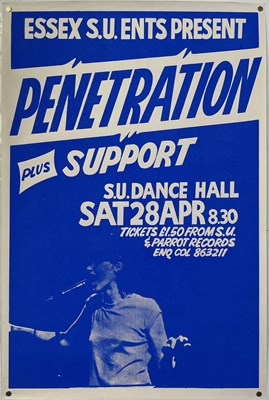 Lot 244 - PUNK INTEREST - PENETRATION - ORIGINAL 1978 CONCERT POSTER.