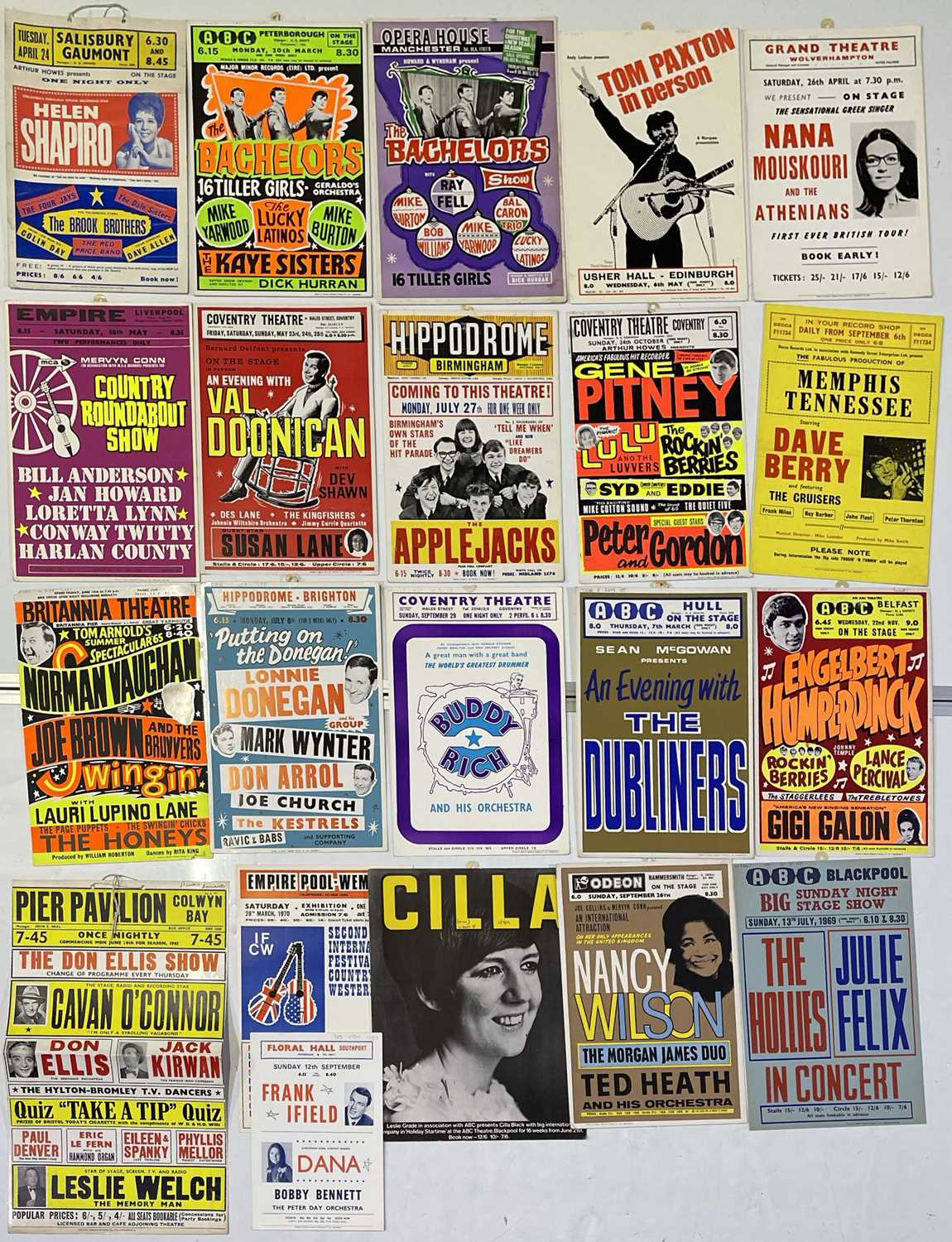 Lot 248 - ORIGINAL 1960S/70S WINDOW CARD POSTERS.