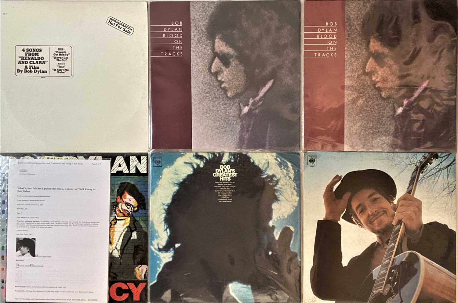 Lot 186 Bob Dylan LPs