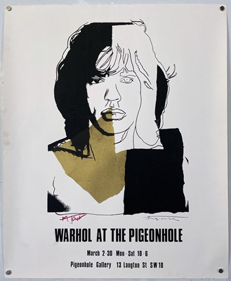 Lot 403 - THE ROLLING STONES INTEREST - ANDY WARHOL EXHIBITION POSTER.