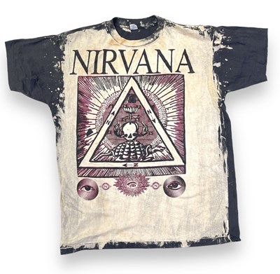 Lot 385 - NIRVANA - AN 'ILLUMINATI' C 1990S T-SHIRT.