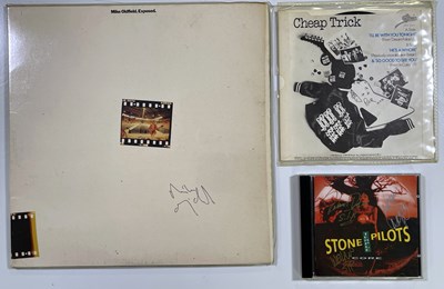 Lot 330 - SIGNED LPS / 7" / CD - MIKE OLDFIELD / CHEAP TRICK.