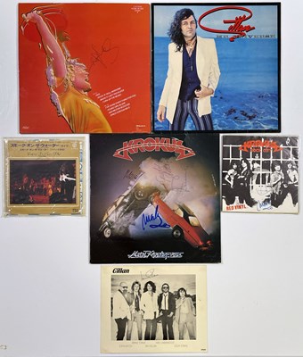 Lot 332 - ROCK / HARD ROCK SIGNED ITEMS INC IAN GILLAN / KROKUS.