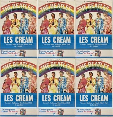 Lot 128 - THE BEATLES/CREAM FRENCH POSTER MULTIPLE COPIES