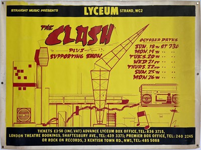 Lot 370 - THE CLASH - AN ORIGINAL 1981 LONDON LYCEUM POSTER.