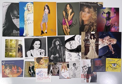 Lot 341 - FEMALE STARS - SIGNED ITEMS.