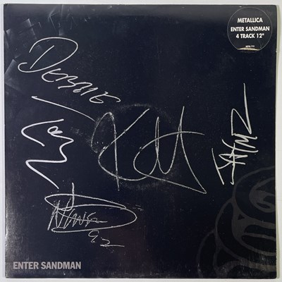 Lot 269 - METALLICA - FULLY SIGNED COPY OF ENTER SANDMAN.