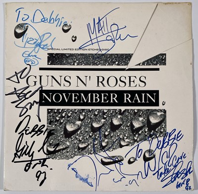 Lot 345 - GUNS N ROSES - FULLY SIGNED COPY OF 'NOVEMBER RAIN'.