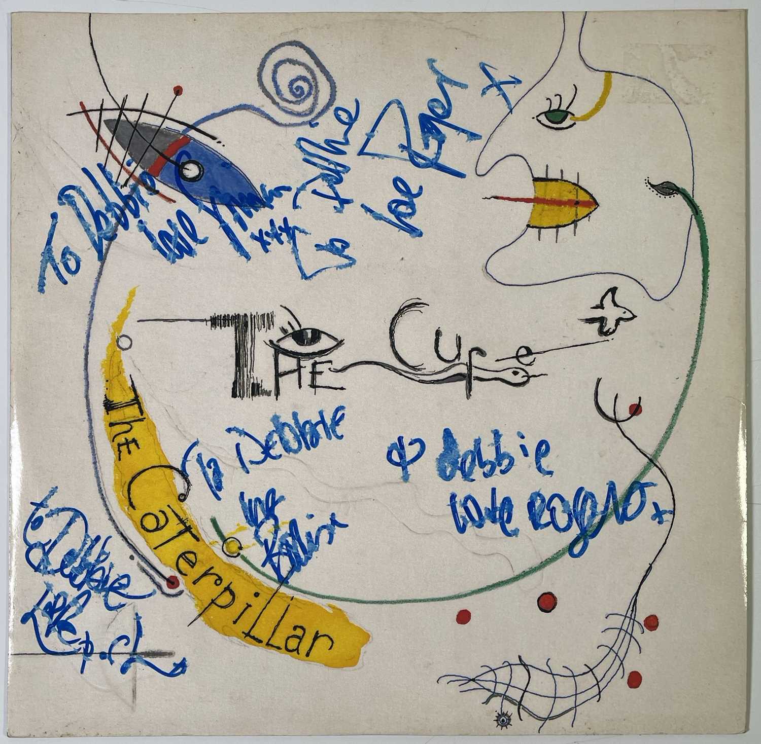 Lot 329 - THE CURE - A FULLY SIGNED 12" SINGLE.