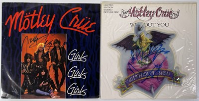 Lot 350 - MOTLEY CRUE - SIGNED RECORDS.