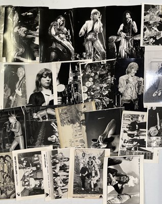 Lot 159 - ALICE COOPER / GLAM ROCK AND MORE - PRESS AND PROMO PHOTO COLLECTION.