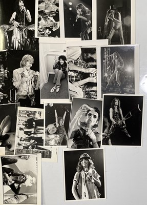 Lot 159 - ALICE COOPER / GLAM ROCK AND MORE - PRESS AND PROMO PHOTO COLLECTION.