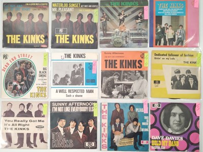 Lot 875 - THE KINKS - 7" OVERSEAS PACK (EPs/ P/S)