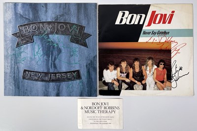 Lot 357 - BON JOVI - SIGNED RECORDS.