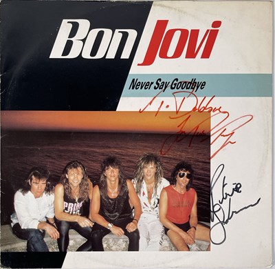 Lot 357 - BON JOVI - SIGNED RECORDS.