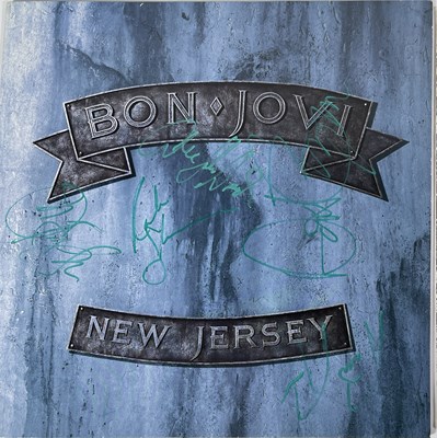 Lot 357 - BON JOVI - SIGNED RECORDS.