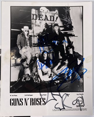 Lot 279 - GUNS N ROSES - AUTOGRAPH COLLECTION.