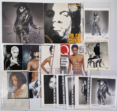 Lot 362 - LENNY KRAVITZ & TERRANCE TRENT D'ARBY- SIGNED ITEM COLLECTION.