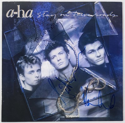 Lot 366 - A-HA SIGNED LP.