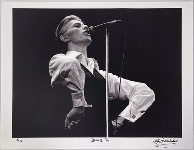 Lot 445 - JOHN ROWLANDS - PHOTOGRAPHER SIGNED LIMITED EDITION PRINT - DAVID BOWIE