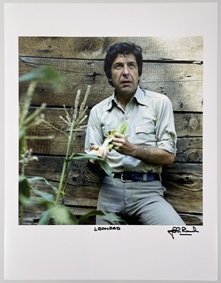 Lot 2310174 - JOHN ROWLANDS - PHOTOGRAPHER SIGNED LIMITED EDITION PRINT - LEONARD COHEN