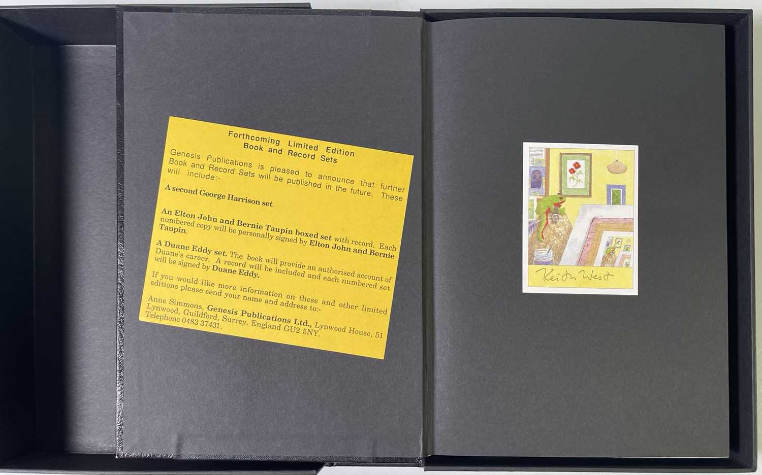Lot 311 - GEORGE HARRISON - SONGS - SIGNED GENESIS