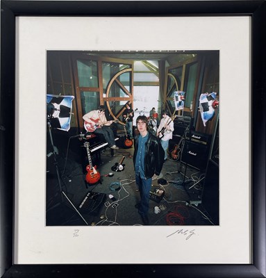 Lot 540 - OASIS - MICHAEL SPENCER JONES SIGNED LIMITED EDITION 'SUPERSONIC' PHOTO PRINT