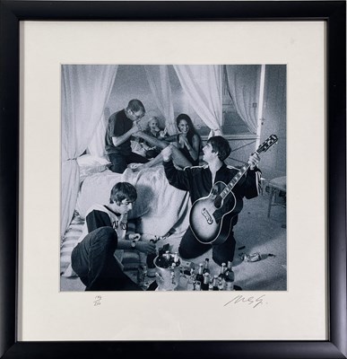 Lot 541 - OASIS - MICHAEL SPENCER JONES SIGNED 'CIGARETTES AND ALCOHOL' LIMITED EDITION PHOTO PRINT