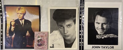 Lot 493 - DURAN DURAN - AUTOGRAPH COLLECTION.