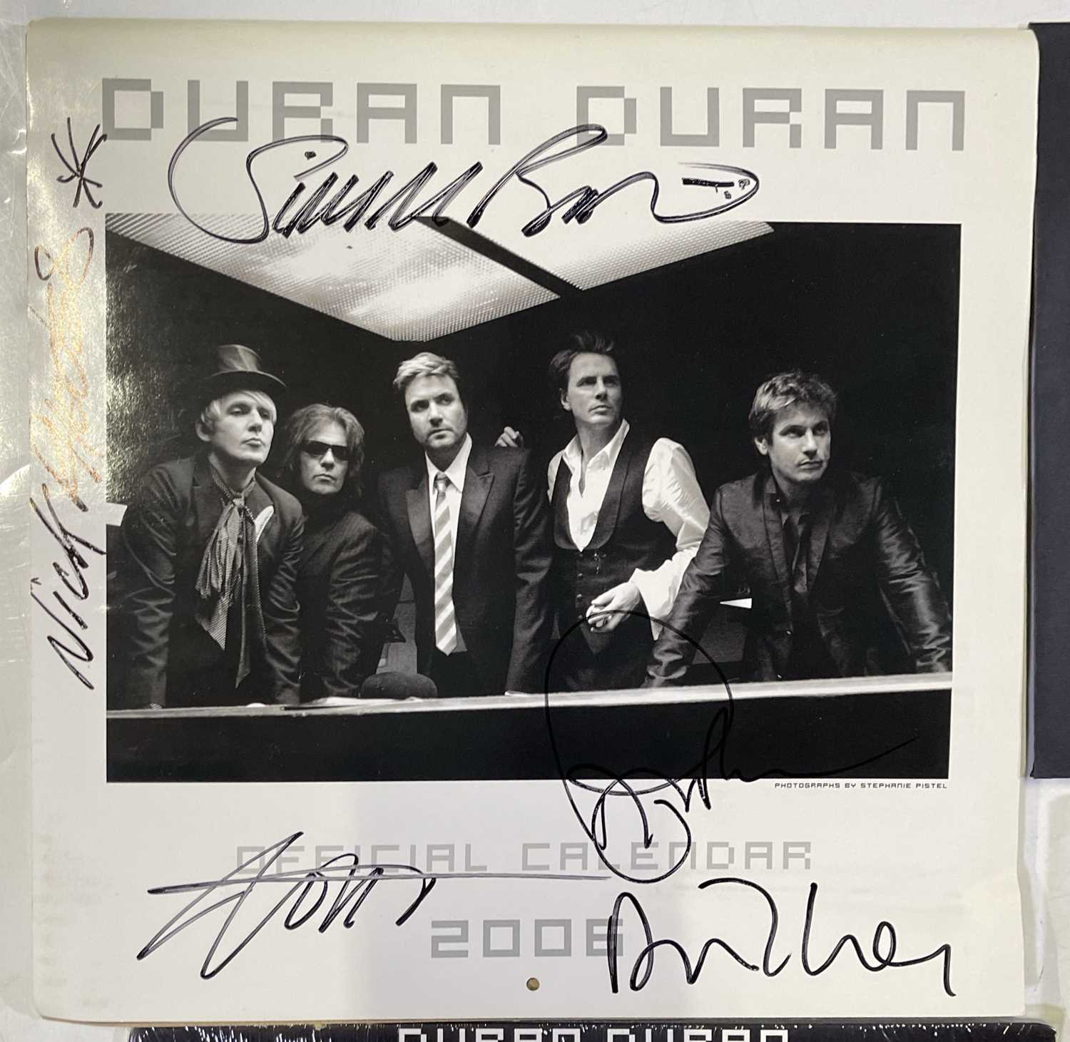 Lot 2310503 DURAN DURAN FULLY SIGNED CALENDAR AND