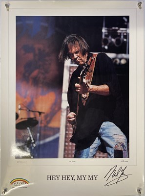 Lot 282 - NEIL YOUNG - A LIMITED EDITION SIGNED POSTER.